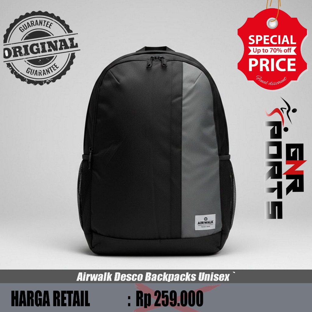 Tas Airwalk Desco Backpacks Unisex Original 100%