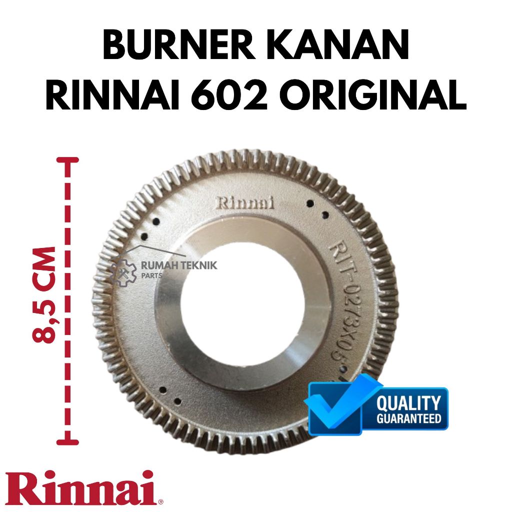 Burner Kompor Rinnai 602 Original Logo