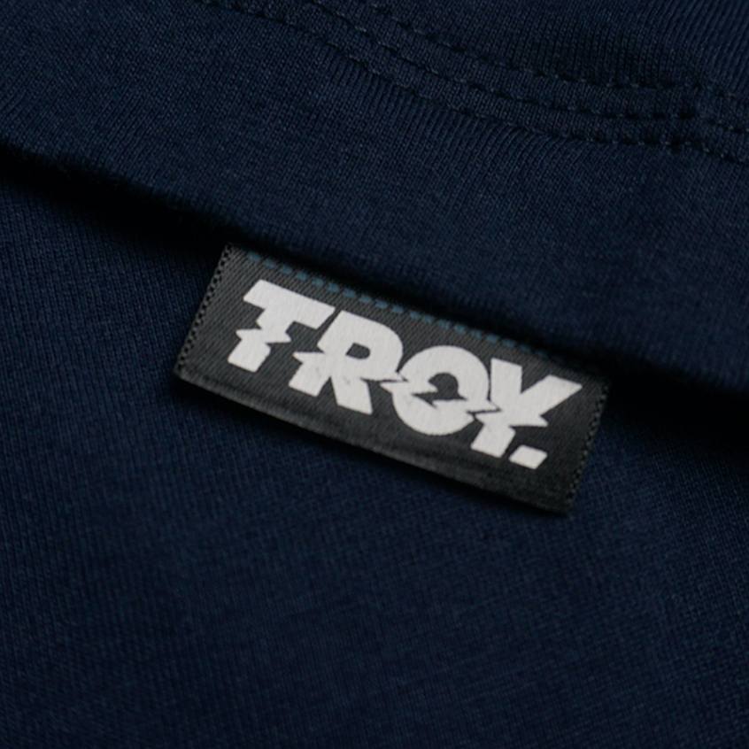 Troy Company T-shirt Navy Blue Savior - Kaos Lengan Pendek Kaos Biru Navy MTD 3211