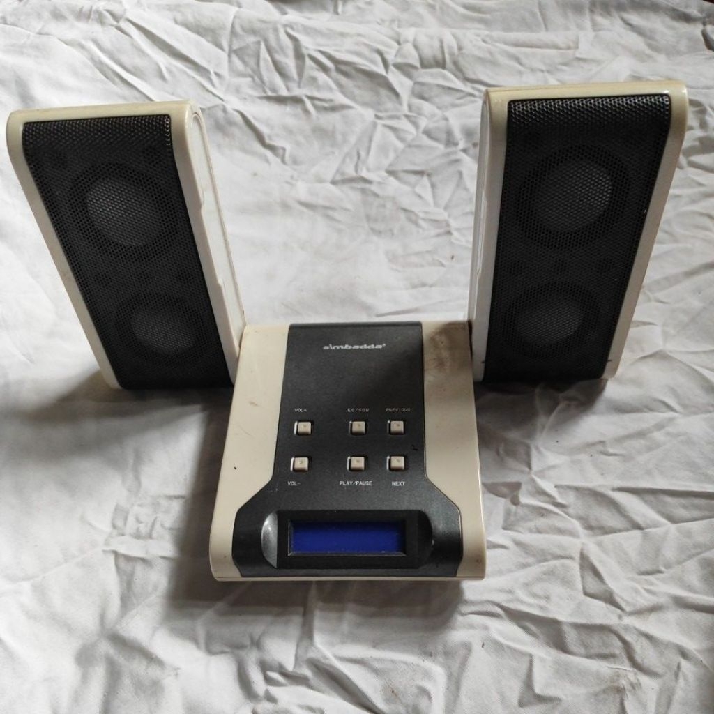 speaker simbada untuk walkman, cd discman, music mp3,memory input
