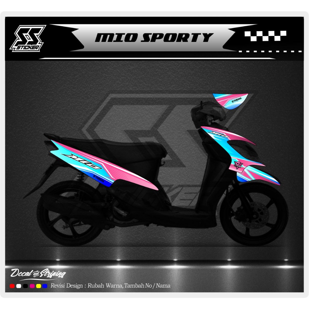 STRIPING STICKER MOTOR MIO SMILE SPORTY DS 13