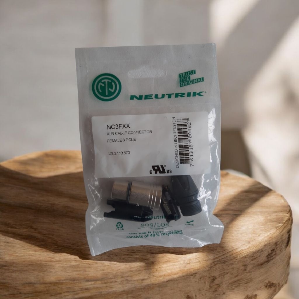 Jek Canon XLR Neutrik NC3FXX Original