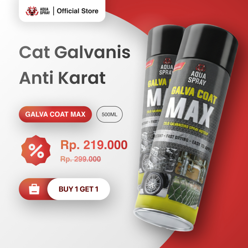 Aquaspray - Galva Coat Max - Cat Galvanis instant - Cat Anti Karat Galvanis - Cold Galvanizing Spray
