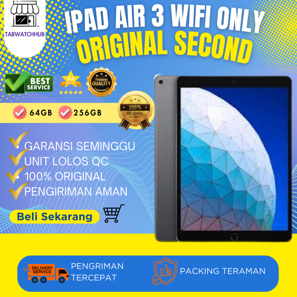 Ipad Air 3 64GB 256GB Wifi Only Second