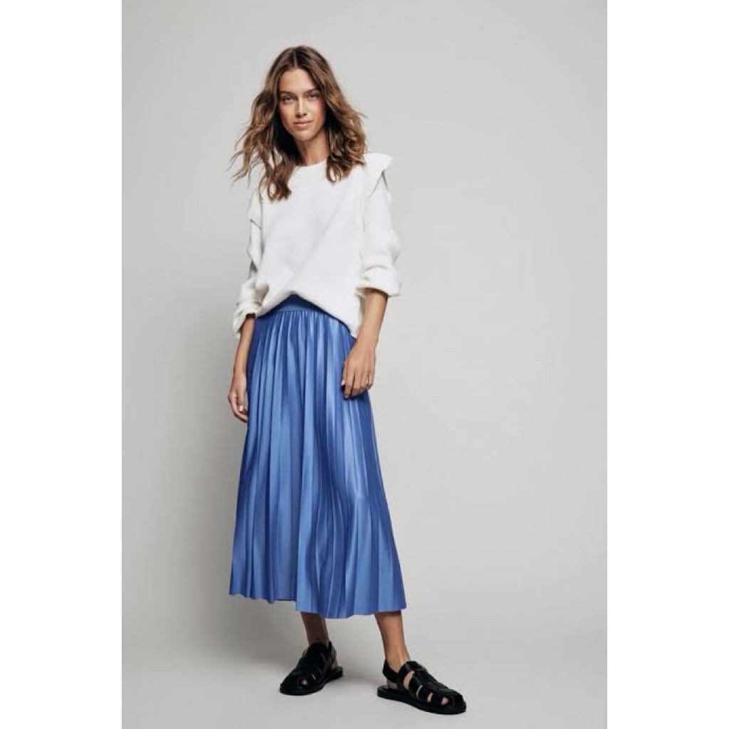 rok pleated uniqlo