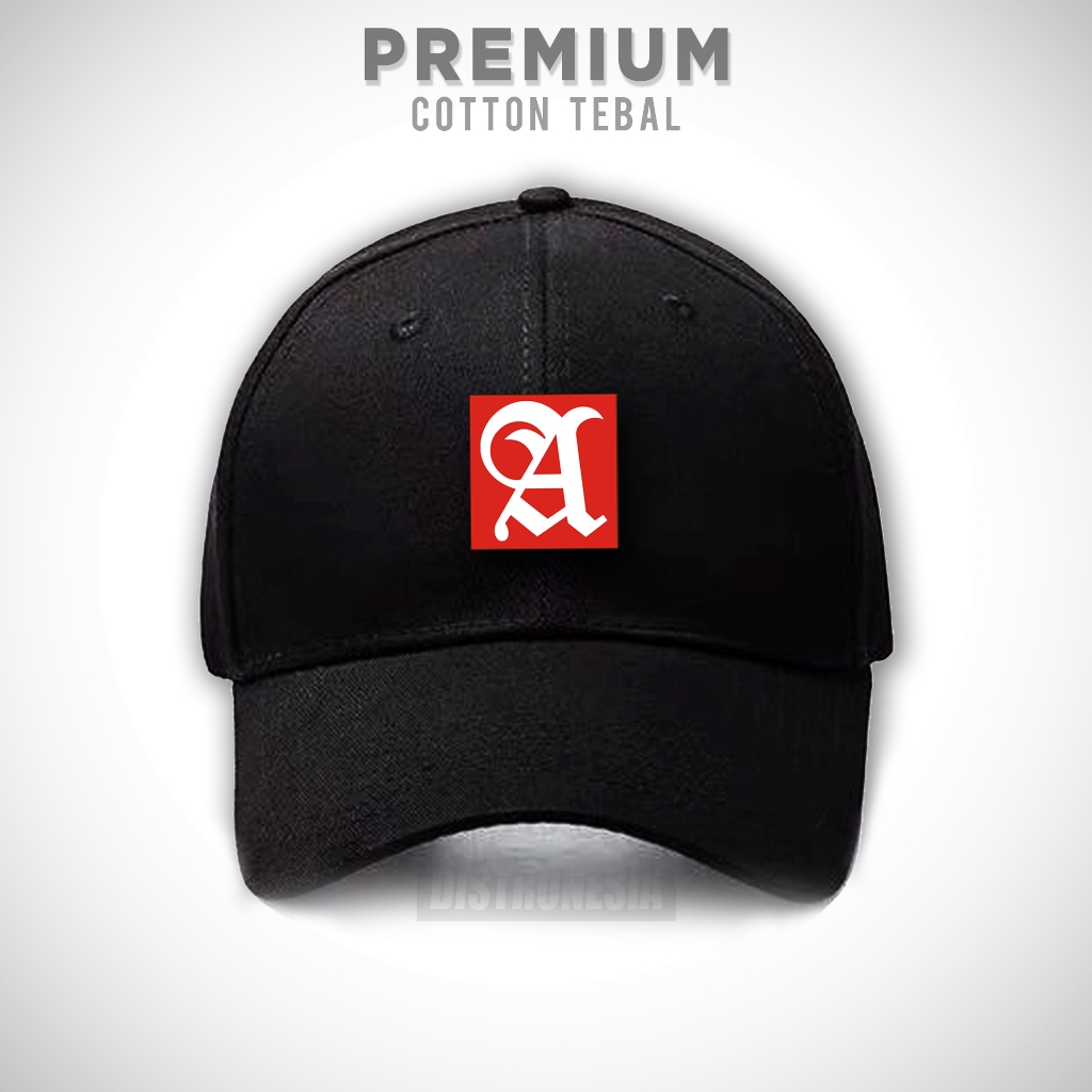 Topi Sampoerna A Mild Premium Cotton Tebal Hitam Pria