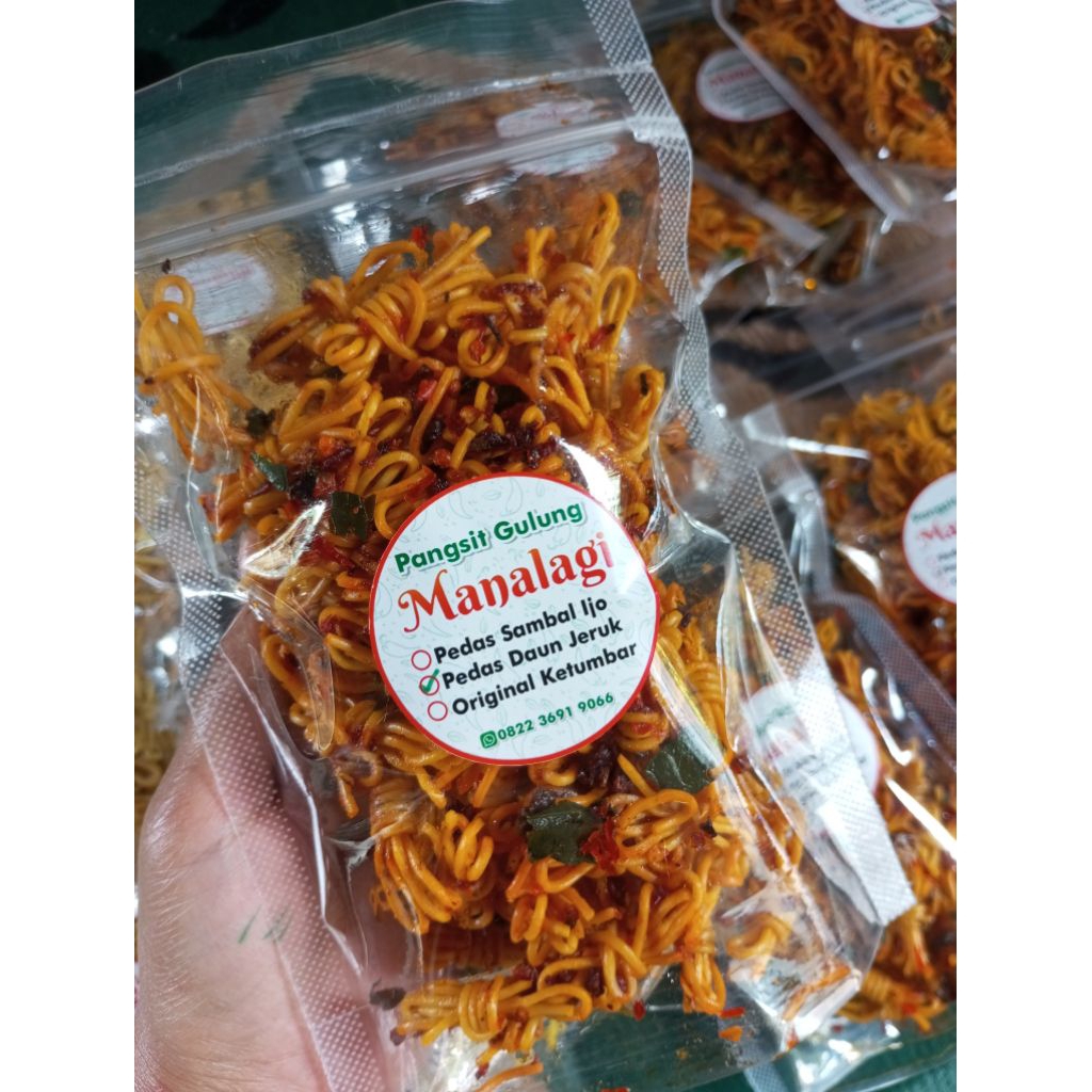 Mie Gulung Pedas Daun Jeruk