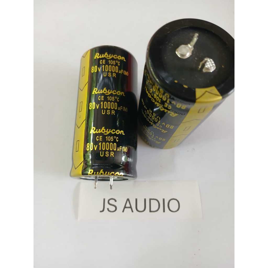 Elko10000uf 80v Rubycon  USR Hitam  Elco 80v 10000 uf   original isi FULL elco capasitor kapasitor