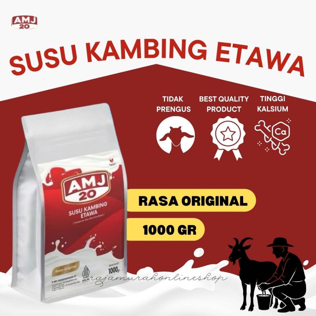 Susu Amj Rasa Original Susu Kambing Etawa Murni Kemasan 1 Kg
