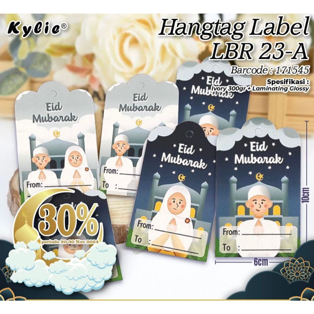 HANGTAG IDUL FITRI / HANG TAG IDUL FITRI GREETING CARD / KARTU UCAPAN LEBARAN / HANG TAG IDUL FITRI 