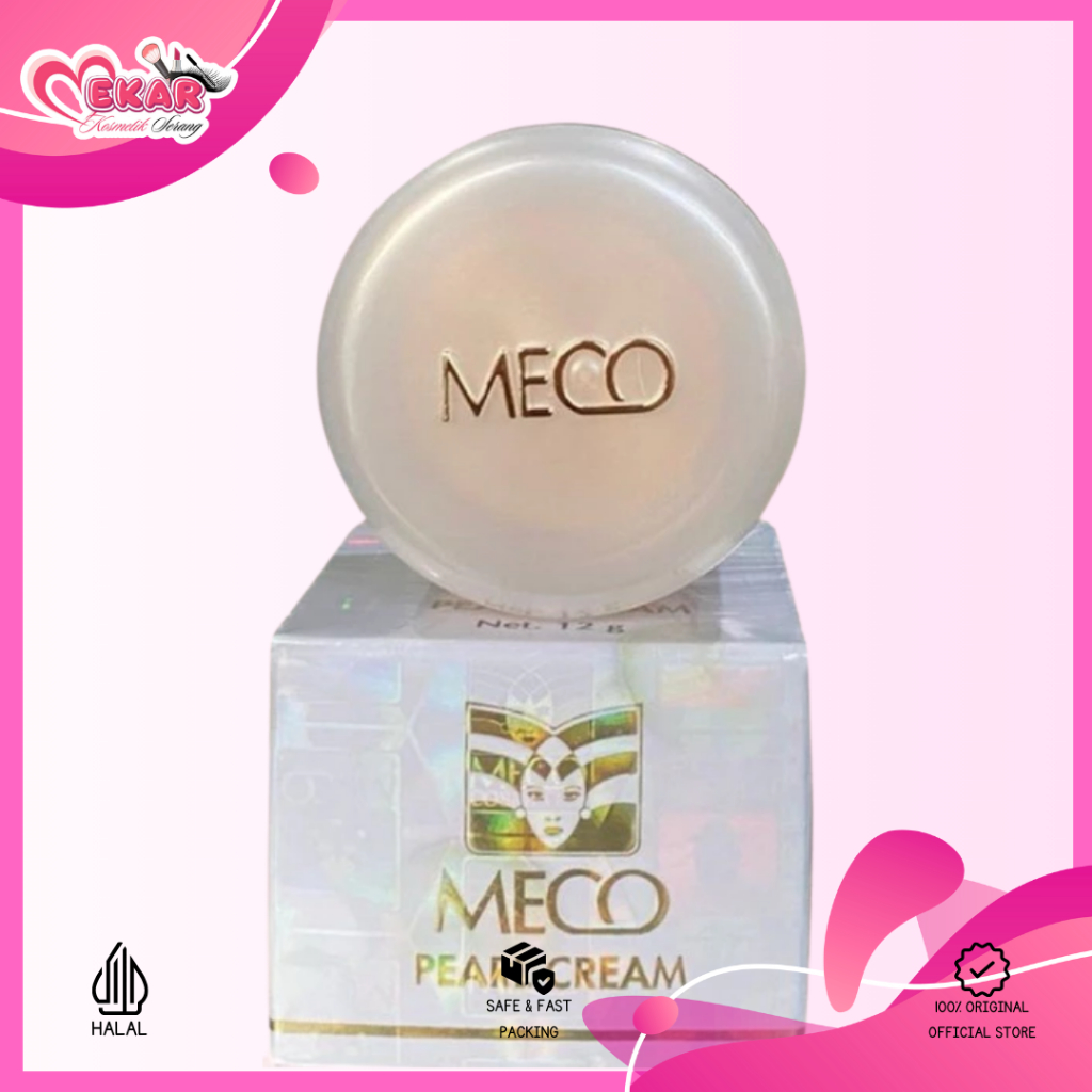 MECO Pearl Cream | Krim Memutihkan Meco | Bedak Meco