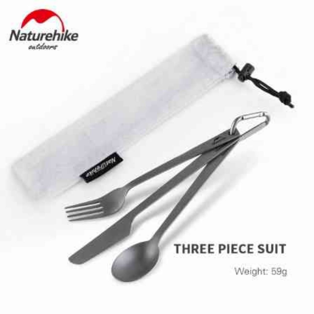 SENDOK SET TITANIUM NATUREHIKE NH19T011-D