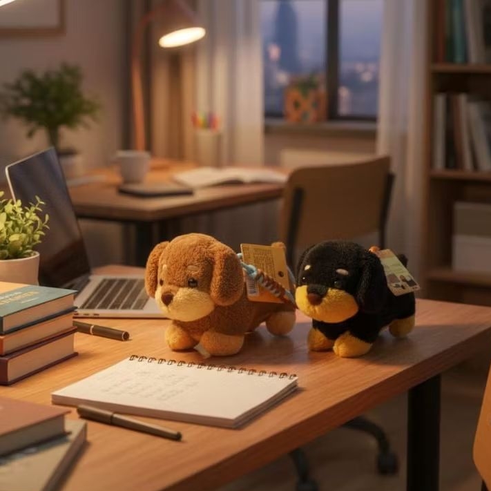 Dompet Koin Boneka Puppies/gantungan dompet/dompet koin boneka lucu