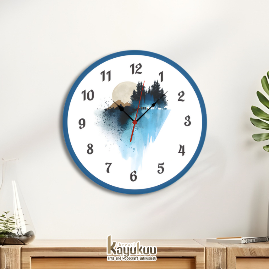 Kreasikayukuu Jam Dinding Kamar Rumah Hiasan Dekorasi Wall Decor Al Aqsha Pajangan - JM 10-12