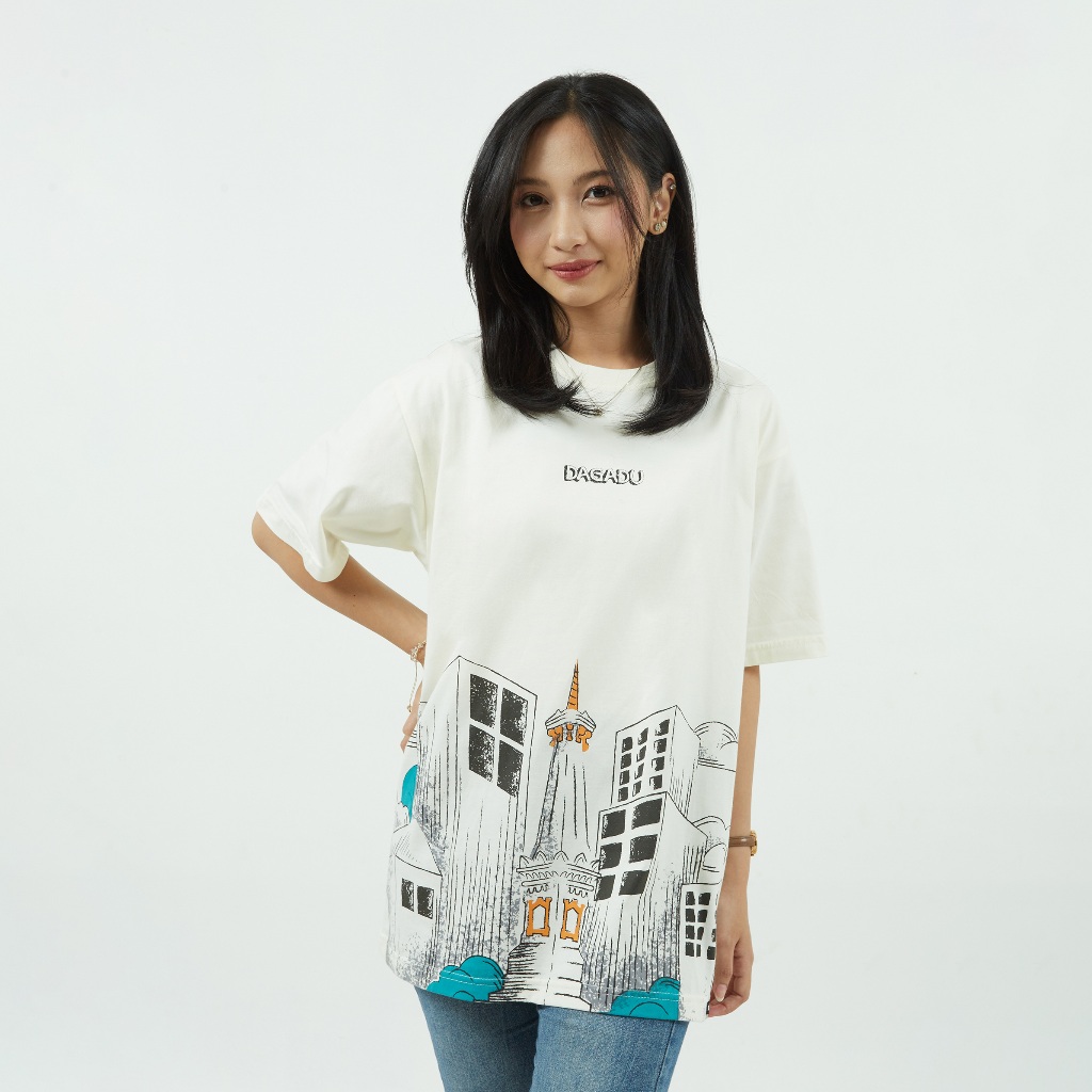 Dagadu T-Shirt Regular Scape | Kaos Lengan Pendek Pria Wanita | Cotton Combed