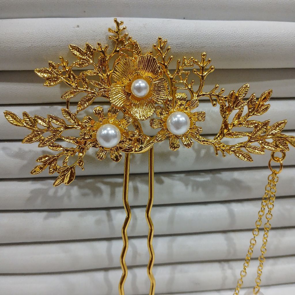 cucuk kipas emas untuk hairdo sanggul bali/ aksesoris rambut