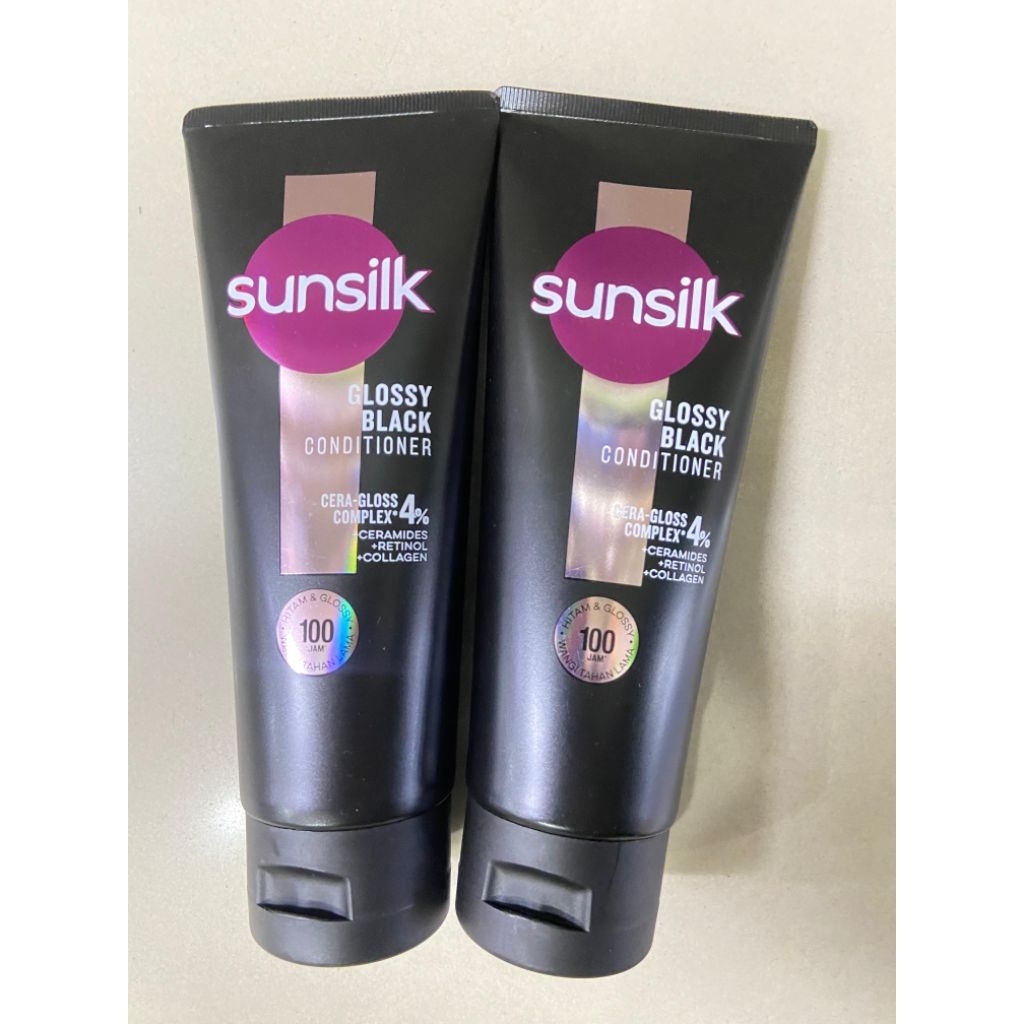 Sunsilk conditioner Glossy black/black shine 160ml - kondisioner melembuatkan & menutrisi rambut