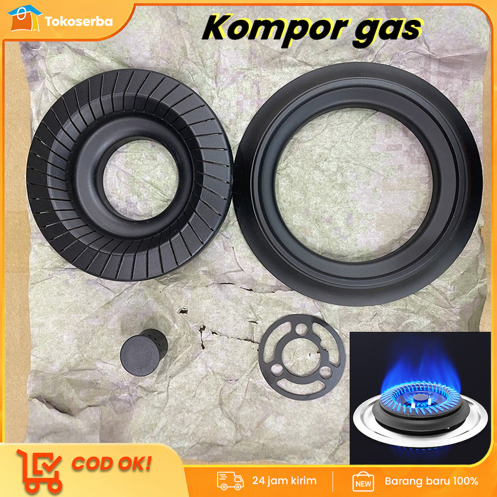 Burner & Burner Kompor Gas Universal 10 cm - Sparepart Pembakar Kompor Gas Kaca/Tanam, Material Utam