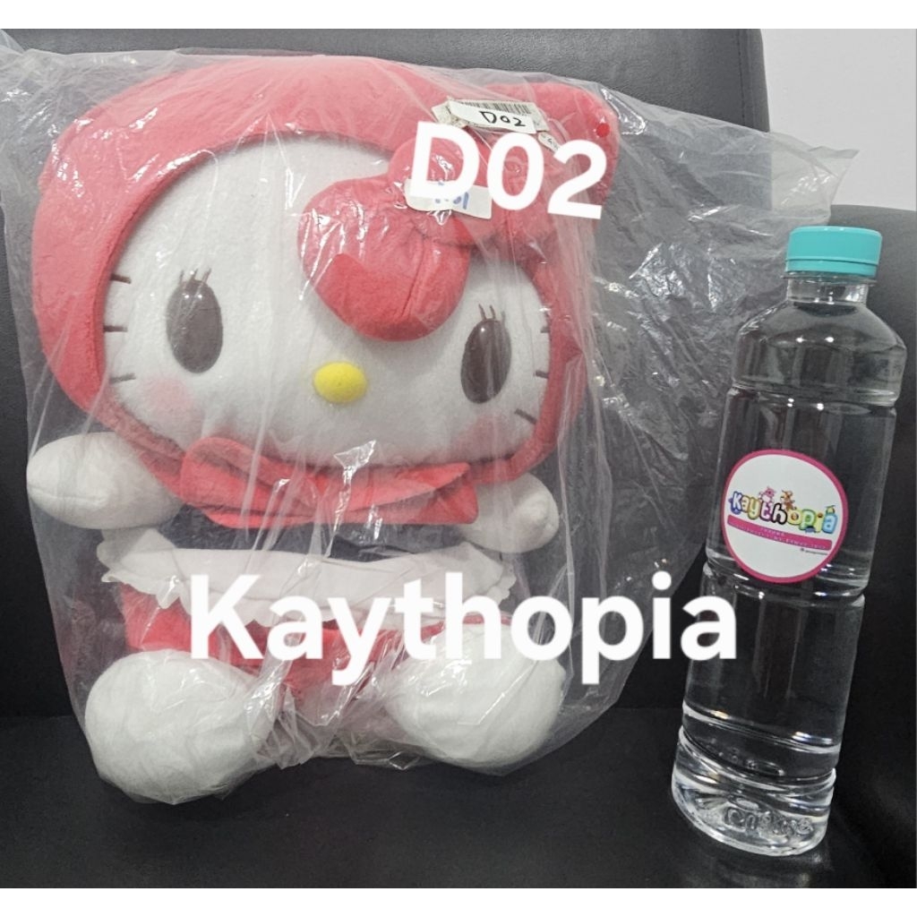 Kado Valentine Boneka Hello Kitty Red Riding Hood Kerudung merah Ori Japan