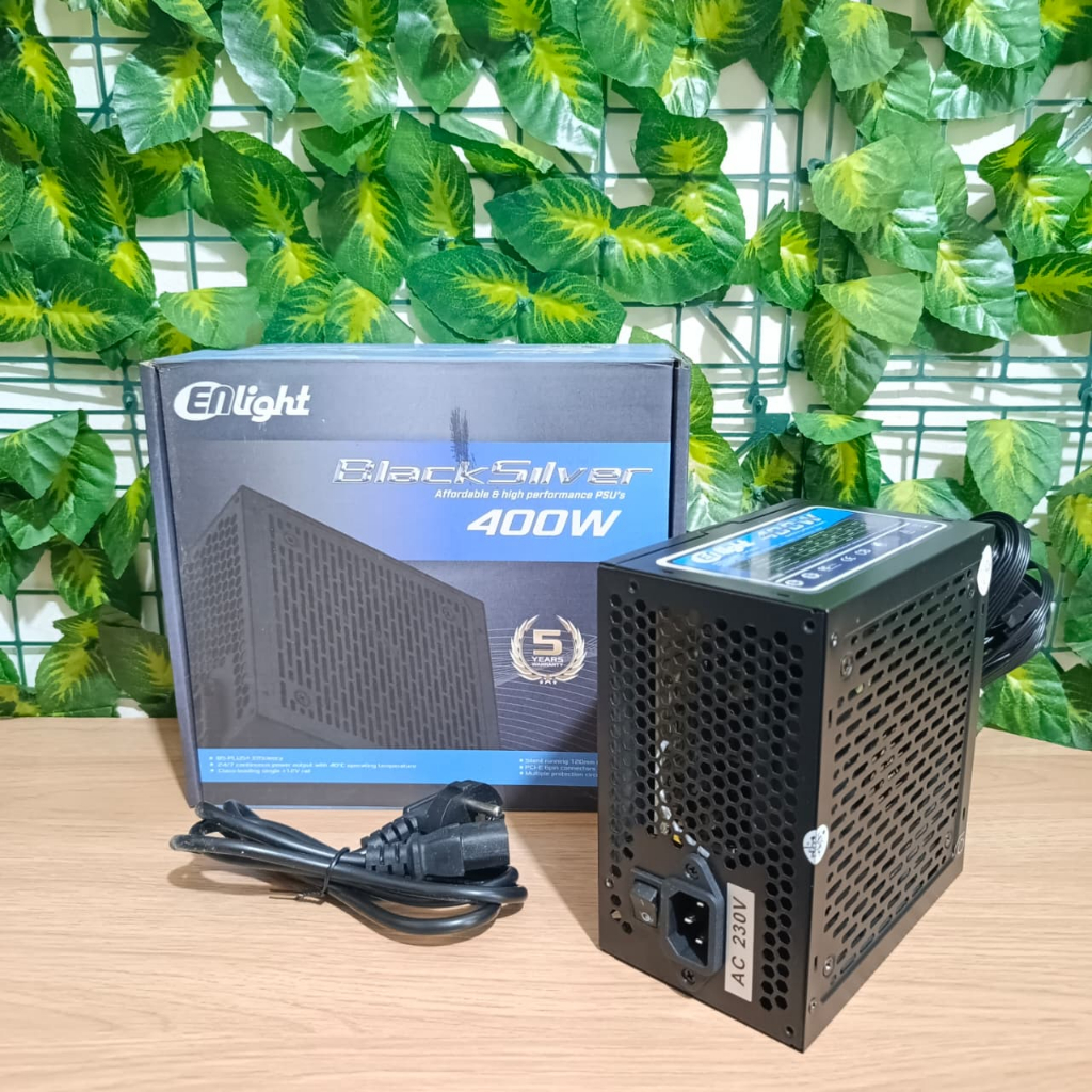 PSU/Power Supply Enlight 400W 80+ Bronze Black Silver Enlight 400Watt