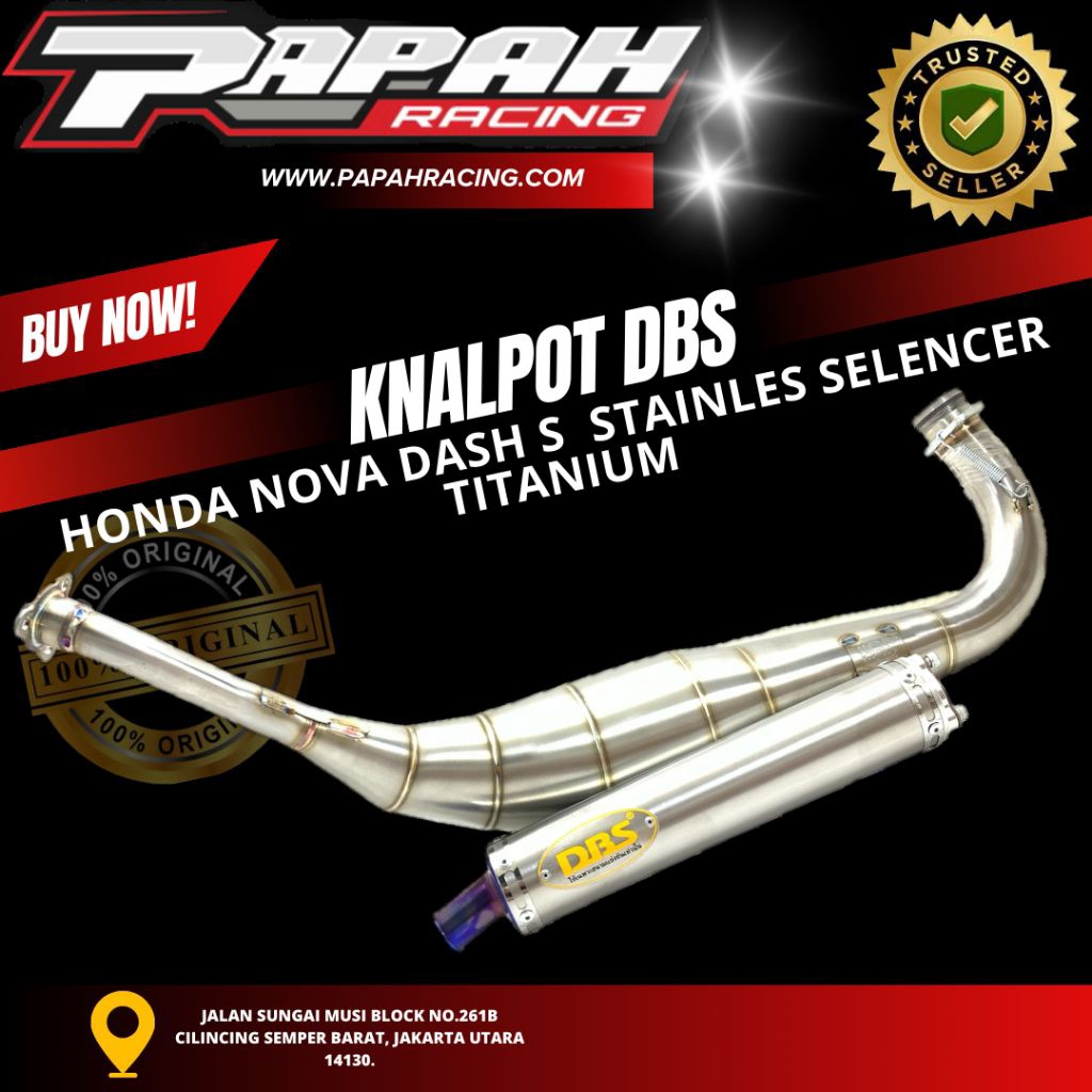 KNALPOT DBS HONDA NSR SP 150 STAINLES SELENSER TITANIUM DBS