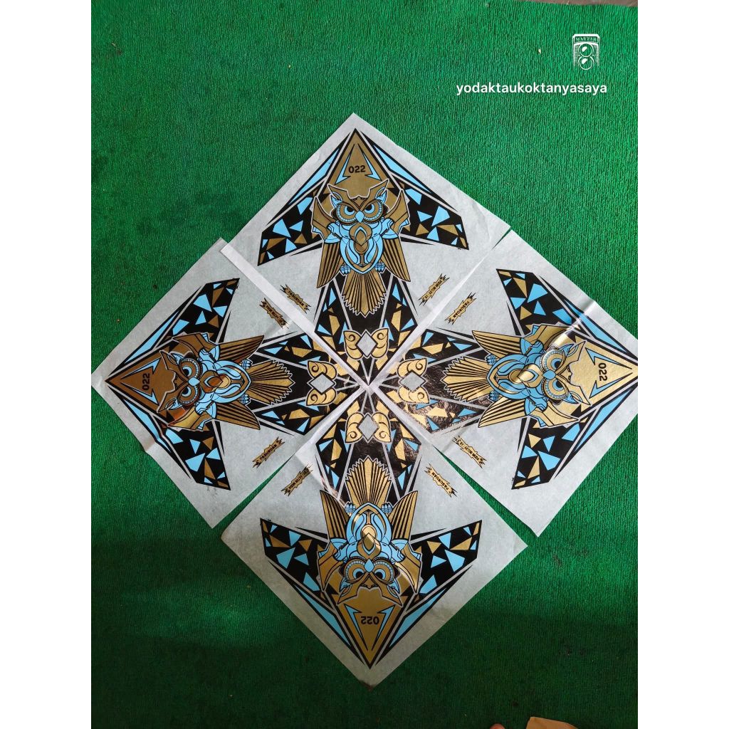 kertas layangan super 3 warna owlgold(minim50pcs)bsmix  2  macam warna saja