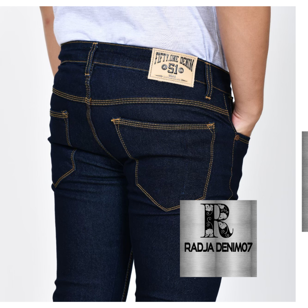 Celana Jeans Panjang Pria Original Fifty One / Celana Jeans Pria Slim Fit Streetch Original New Fift