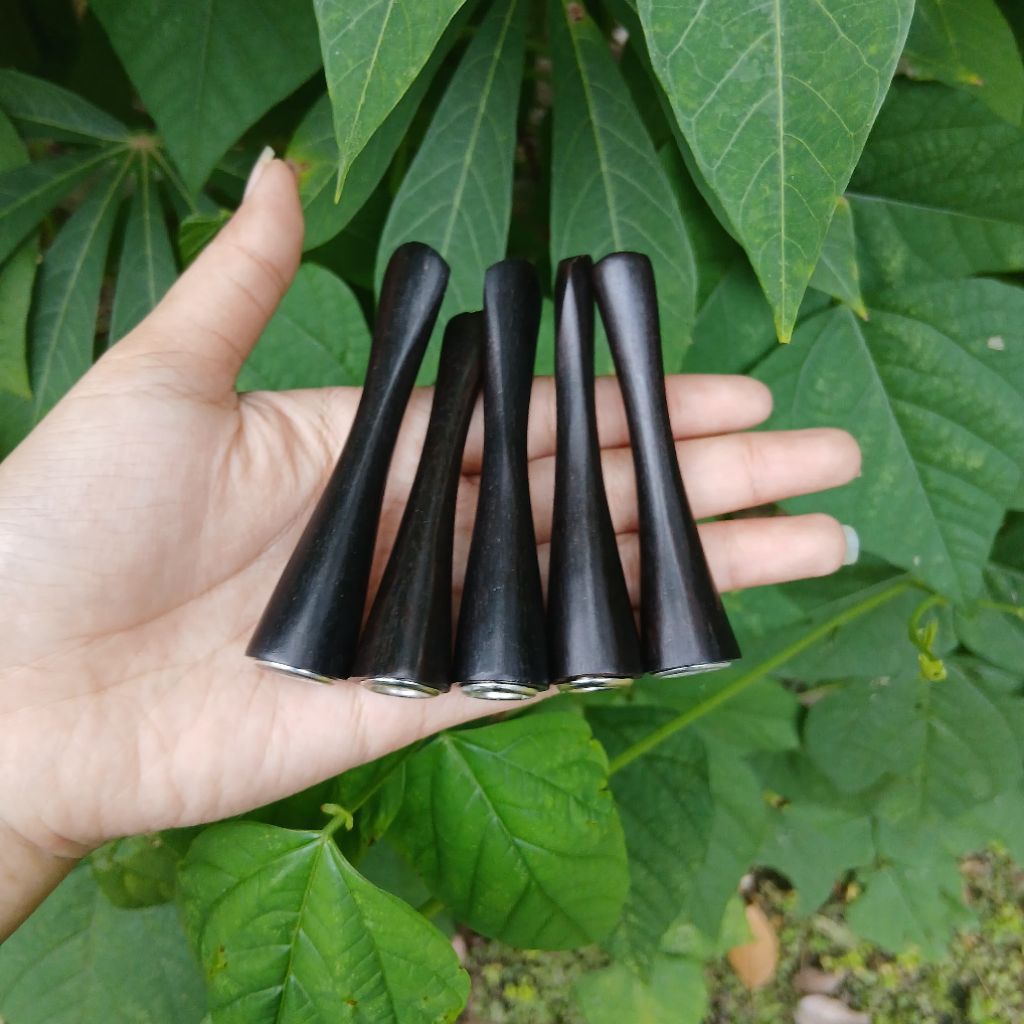 Once Pipa Rokok Kayu Kelor Hitam asli super premium