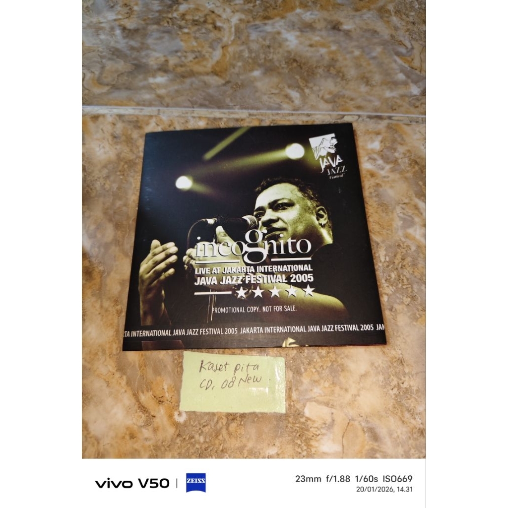 Kaset CD Incognito Live at Jakarta Internasional Java Jazz Festival 2005