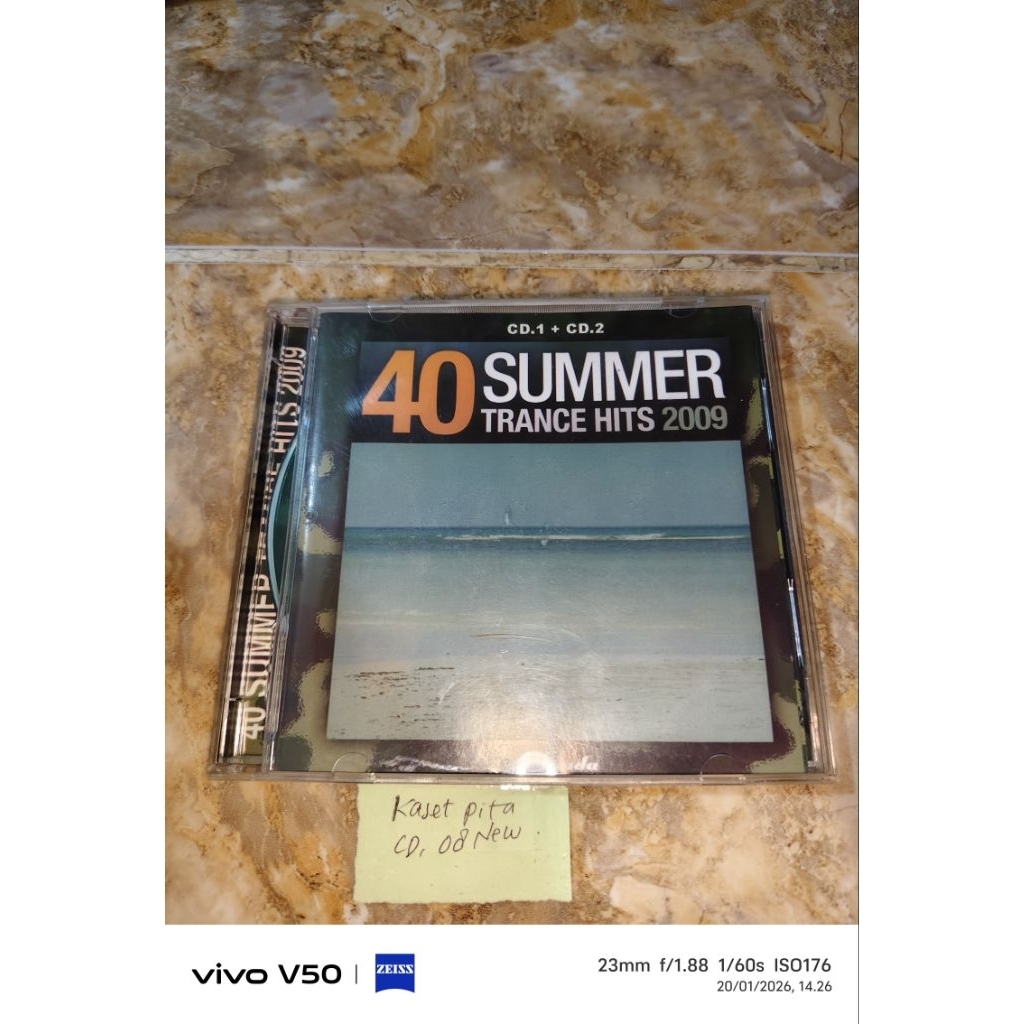 Kaset CD 40 Summer trance hits 2009 CD 1 & CD2