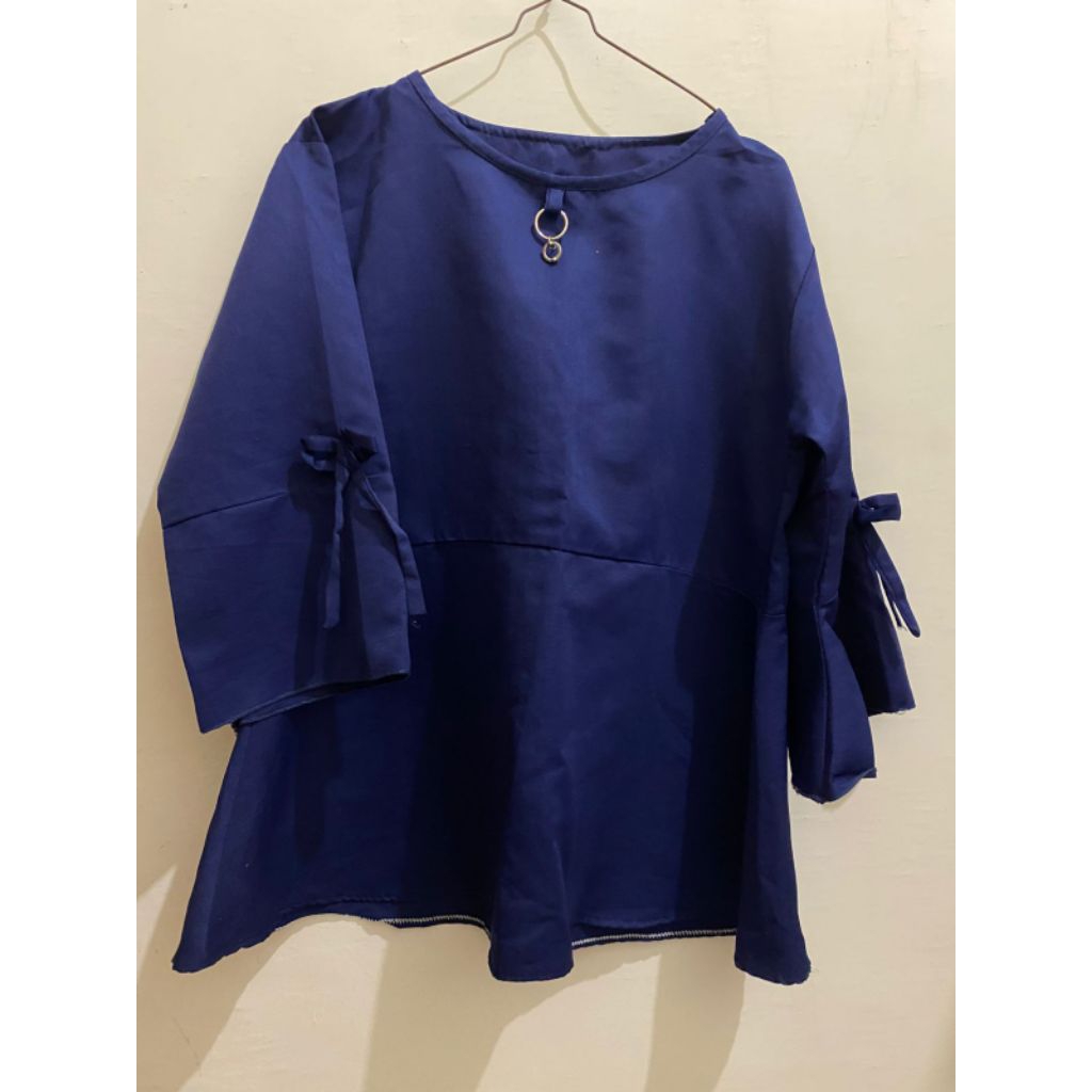 Blouse navy (Preloved)