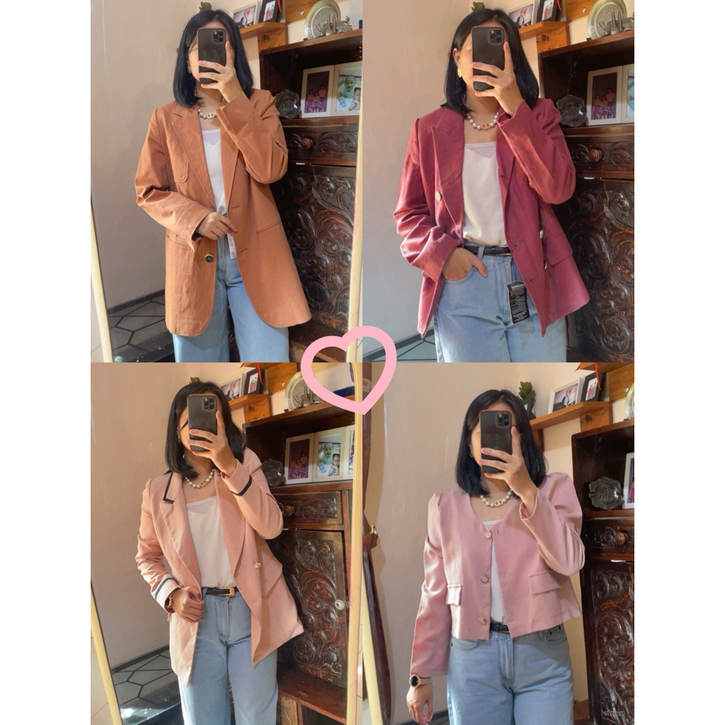 BLAZER WARNA PREMIUM / BLAZER PINK /TARTAN BLAZER / BLAZER HS PREMIUM / TARTAN HS ZARA / BLAZER KORE