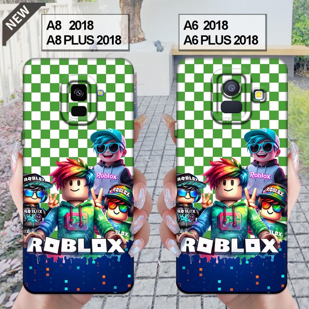 Case Samsung  A6 2018 | A6 PLUS 2018 - Samsung A8 2018 | A8 PLUS 2018 _Silikon casing hitam bening