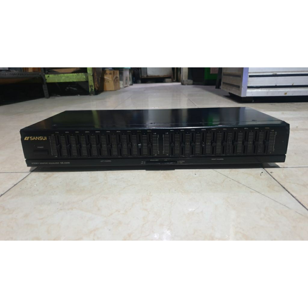 equalizer 20channel sansui se2200 vintage made in japan stereo 2x10band graphic equalizer second bek