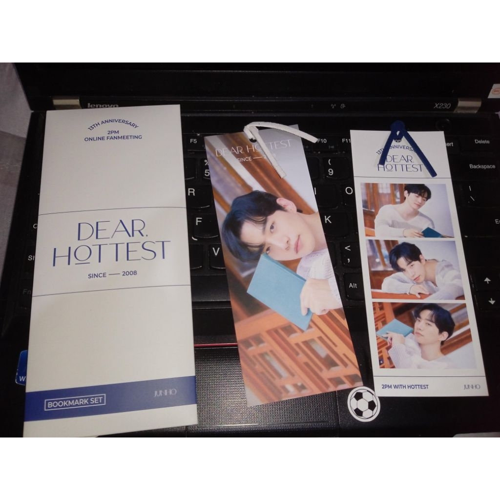 LEE JUNHO 2PM OFFICIAL BOOKMARK SET 13TH ANNIVERSARY 2PM DEAR HOTTEST