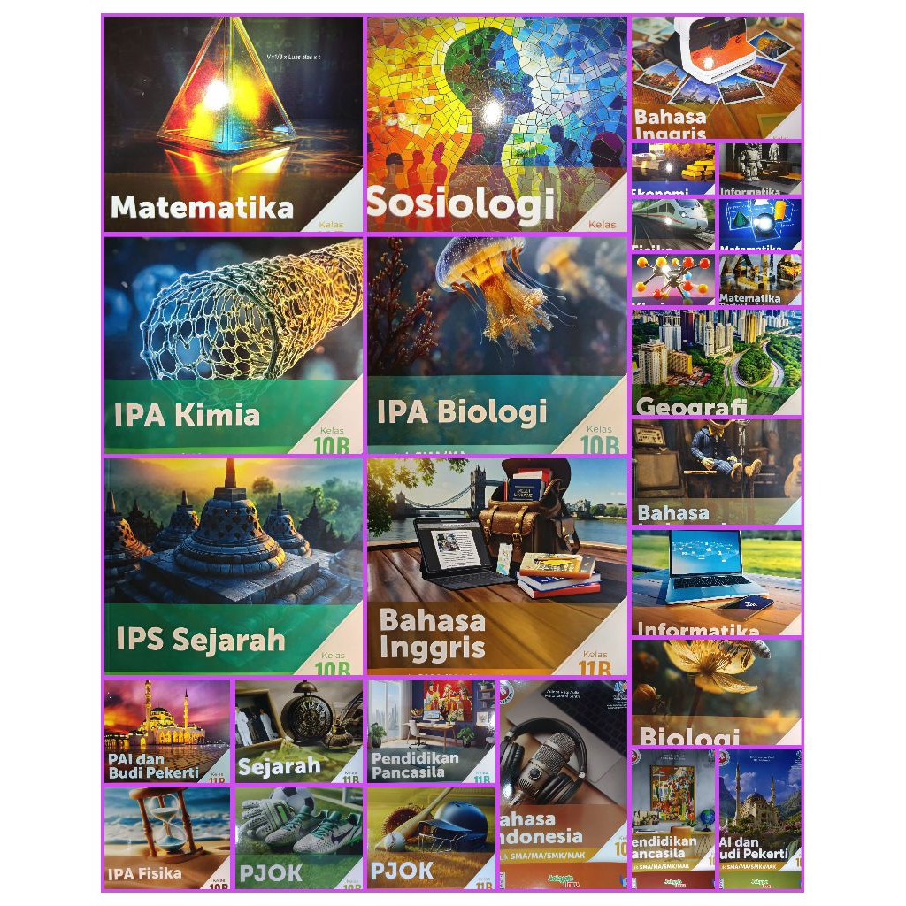 Buku lks/pr Asesmen Kurikulum merdeka kelas 10,kelas 11,kelas 12,semester 1,semester 2,tahun 2024/20