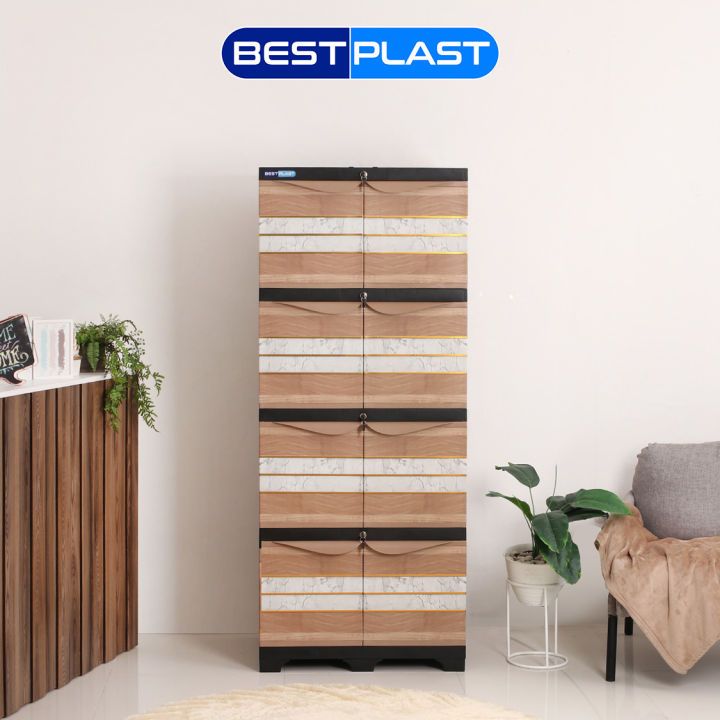 LEMARI BAJU PLASTIK - LEMARI PLASTIK MINIMALIS - LEMARI MINIMALIS - RAK BAJU -  RAK MULTIFUNGSI - BM