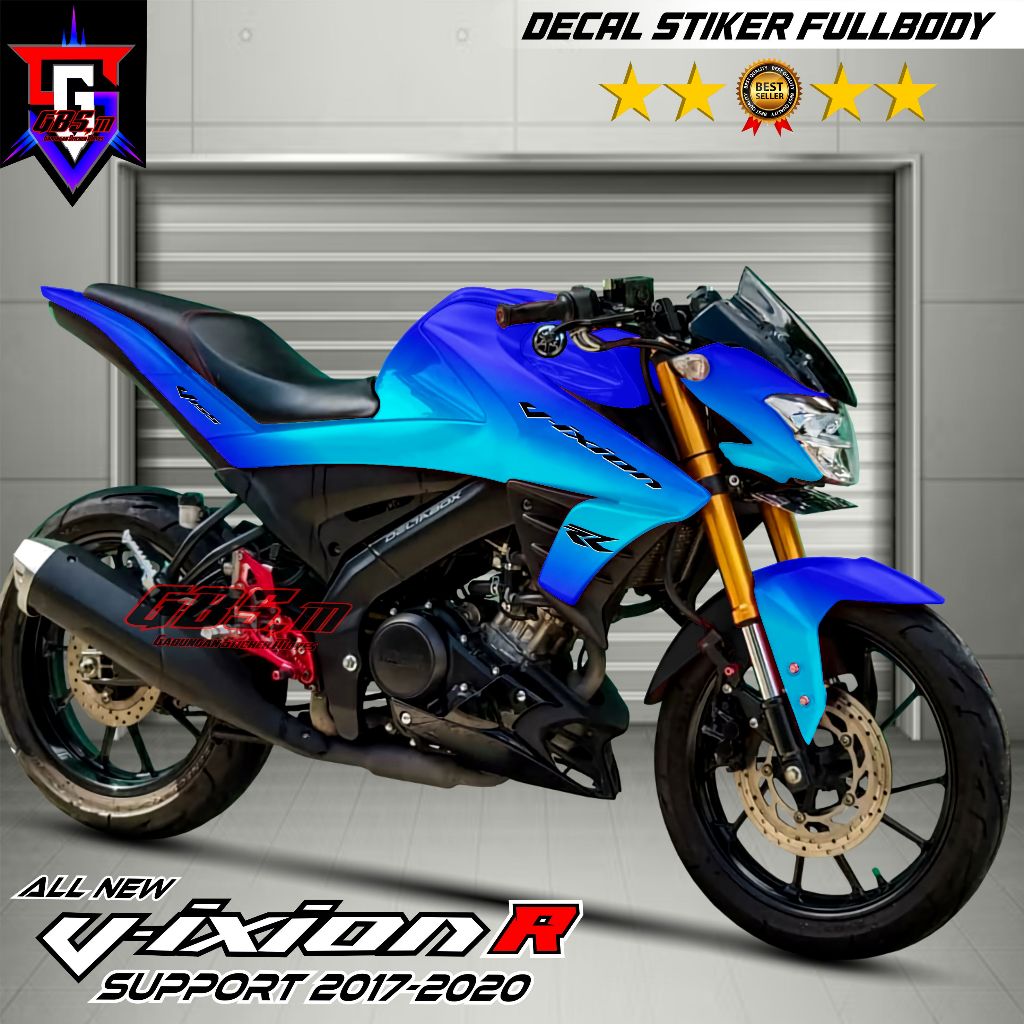 (COD) Decal Variasi Motor All New Vixion 155 Full Body - Stiker Decal Motor Vixion R 155 Fullbody