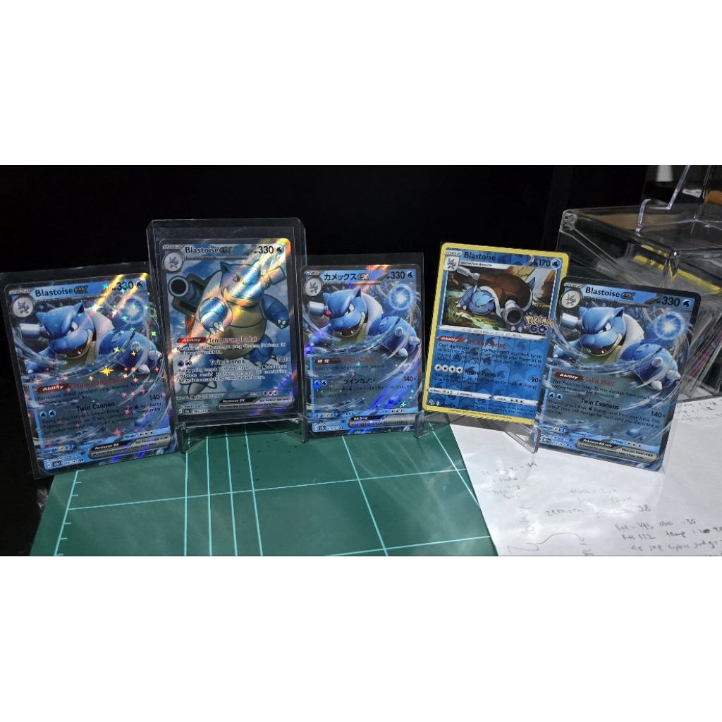 Blastoise EX SR, RR, Holo - Pokemon TCG Indonesia, English & Japanese