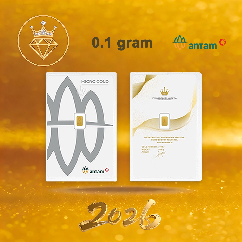 2026Logam Mulia Emas antam 0.1 gram 0,1 gr LM