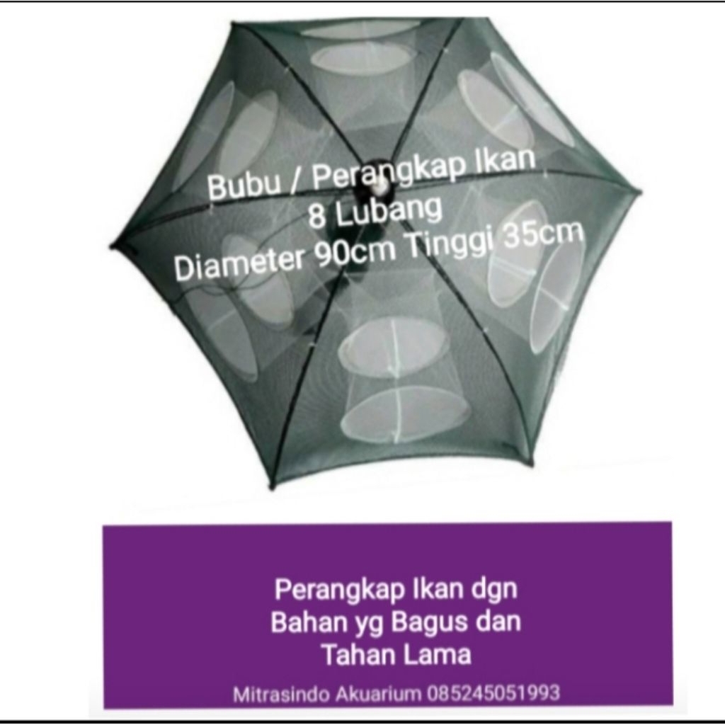BUBU Ikan 8 Lubang Diameter 90cm Perangkap