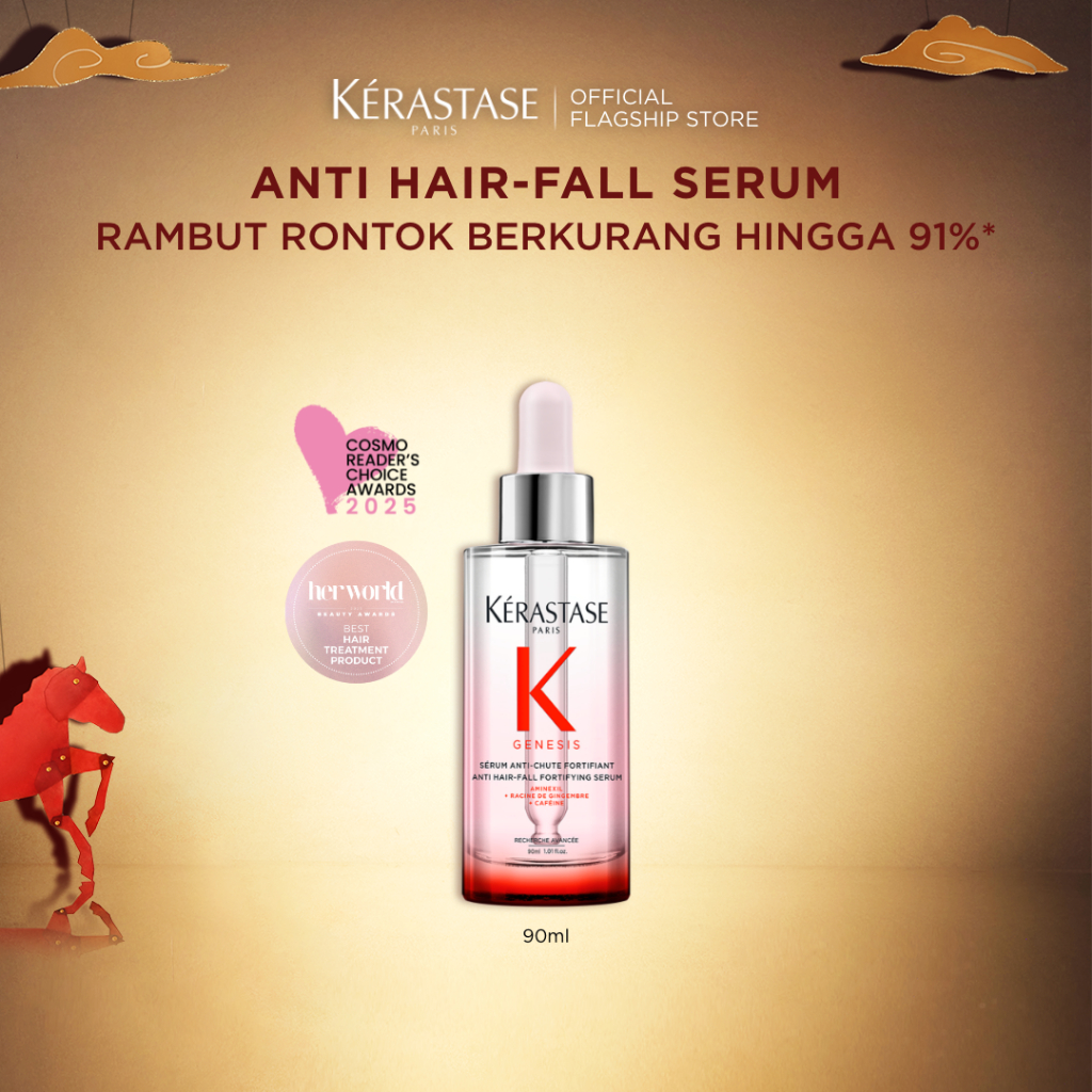Kerastase Genesis Hair Serum 90ml Anti Hair Fall - Serum Rambut Rontok & Patah - Mengandung Aminexil