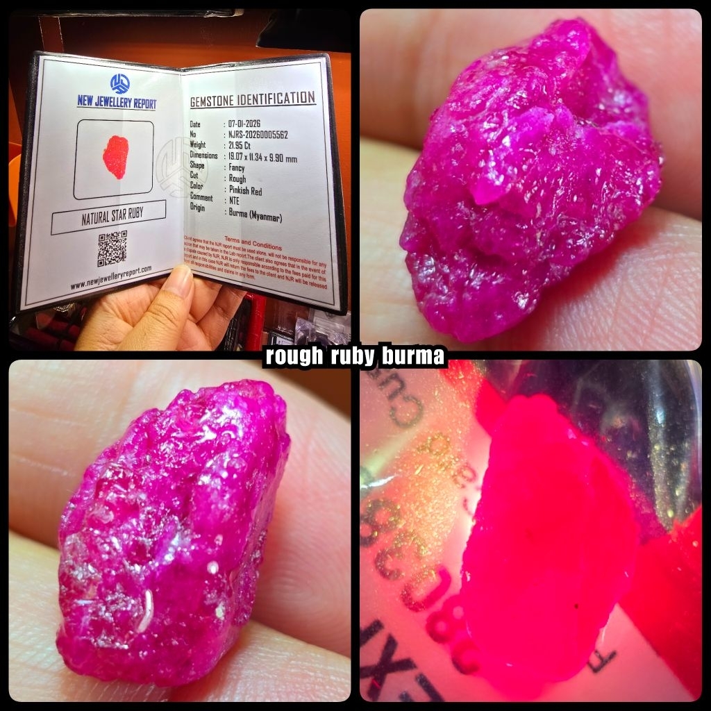 ROUGH RUBY DELIMA BURMA PIGEON BLOD