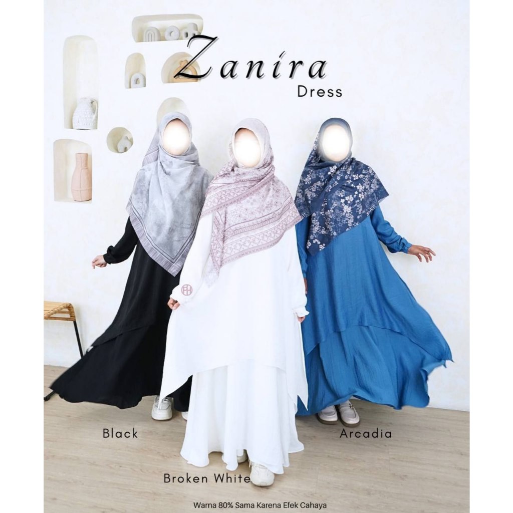 Pelangi Hijab Gamis Zanira Dress ( hanya gamis )