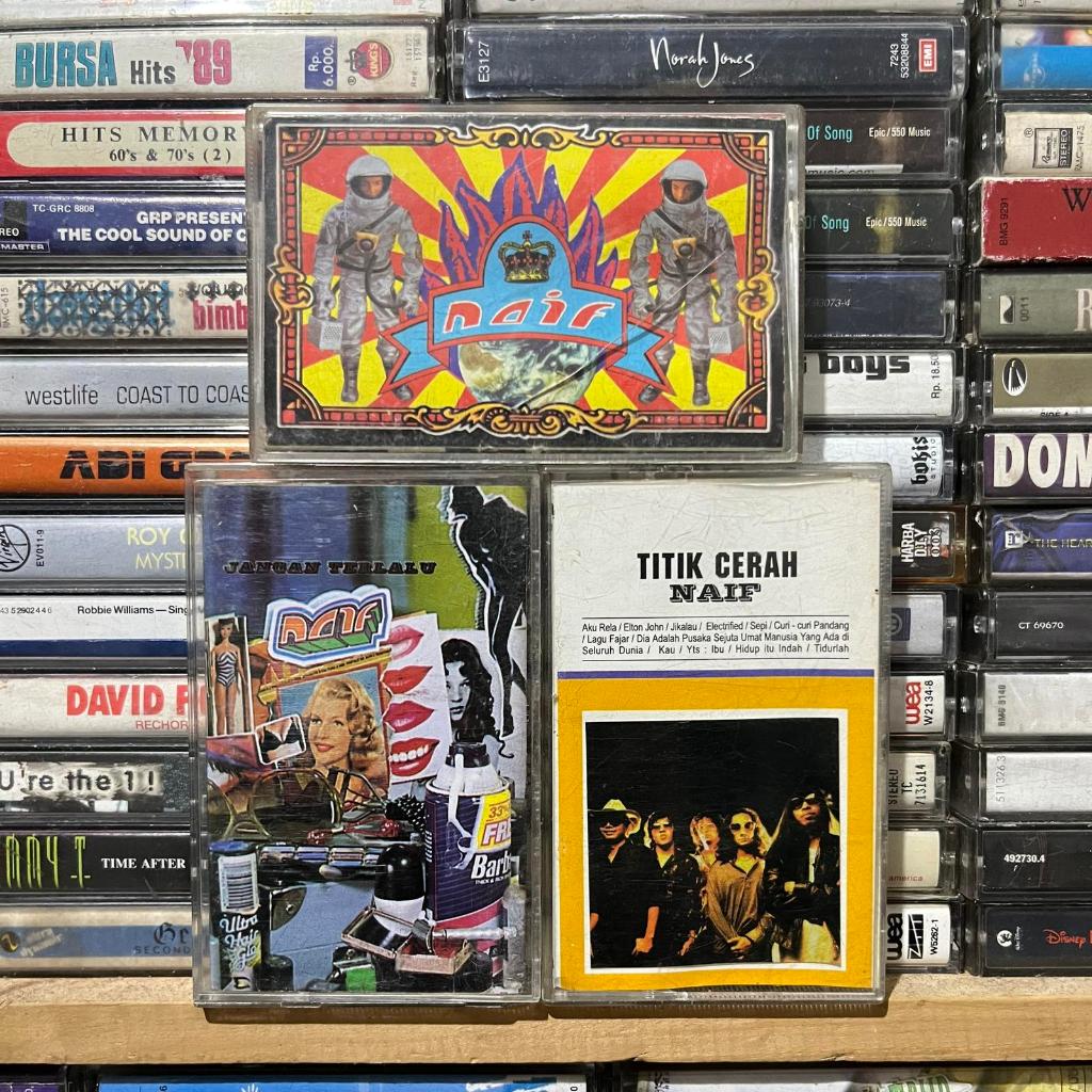 Kaset Naif - Paket 3 Album (S/T, Jangan Terlalu, Titik Cerah)