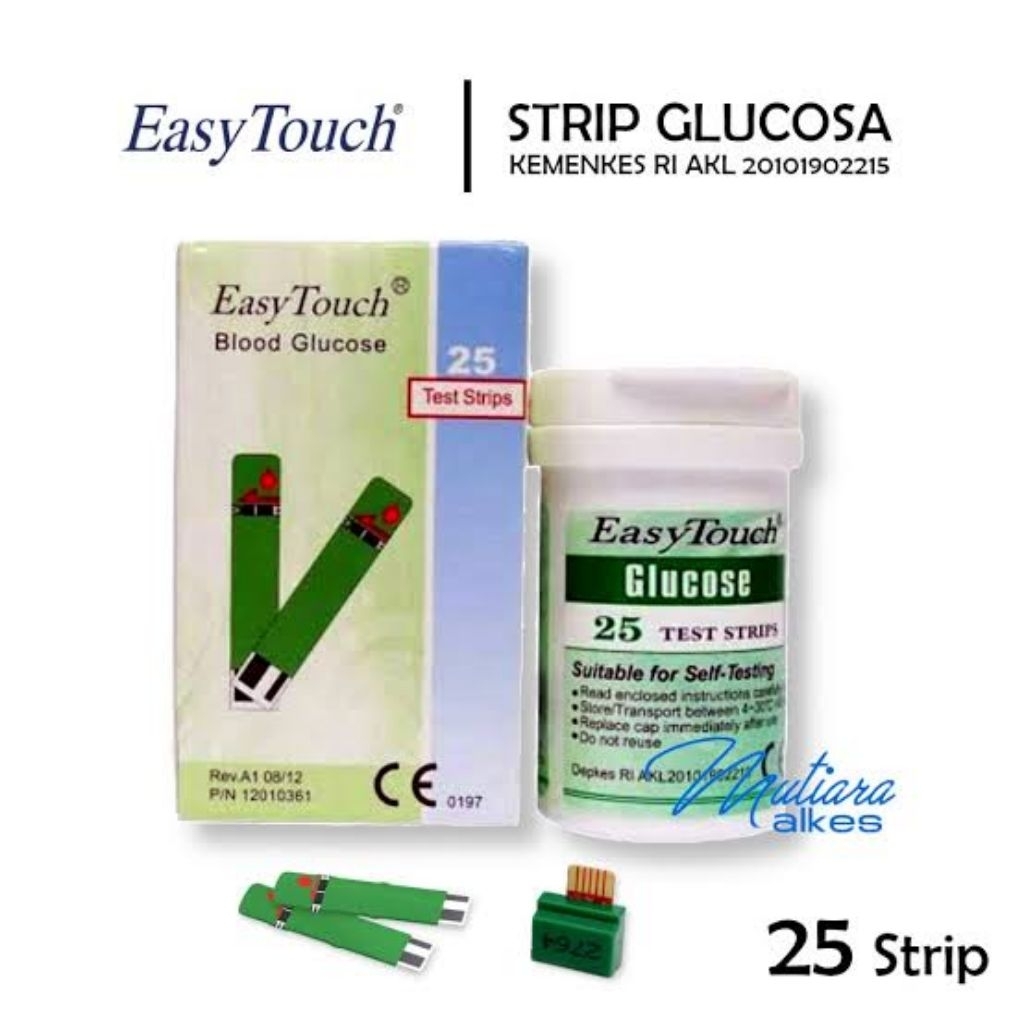 easy touch glucose gula isu 25 strip test