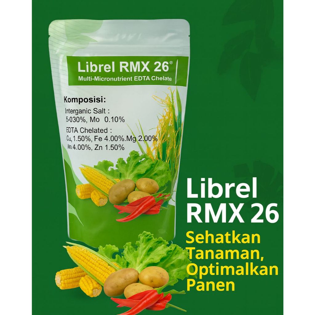 Pupuk mikro Librel RMX 26 kemasan 500 g