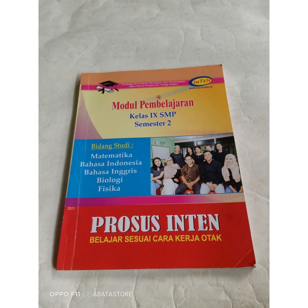 BUKU INTEN MODUL PEMBELAJARAN KLS IX SMP SEM 2 PROSUS INTEN BELAJAR SESUAI CARA KERJA OTAK TH 2021
