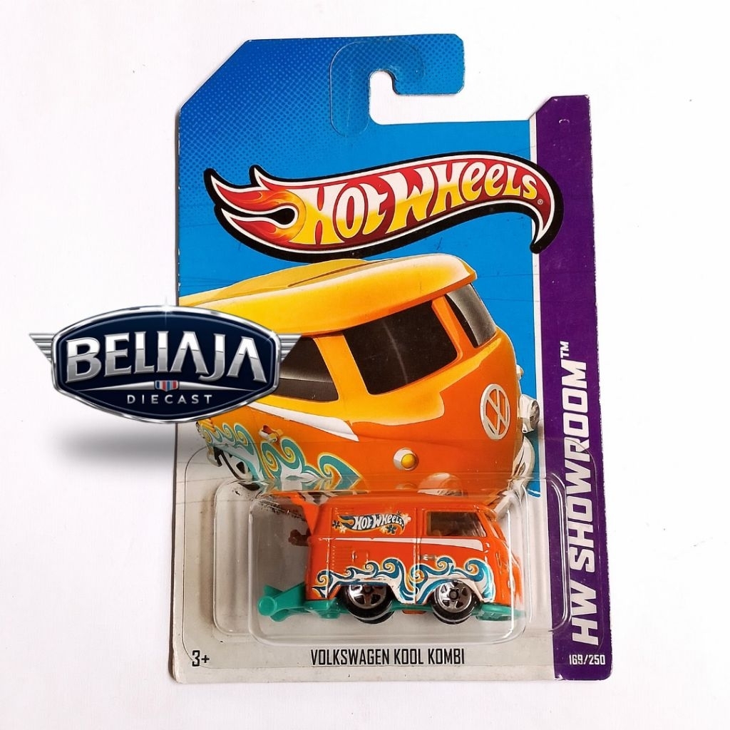 HOT WHEELS VW KOOL KOMBI ORANGE BATIK HW SHOWROOM