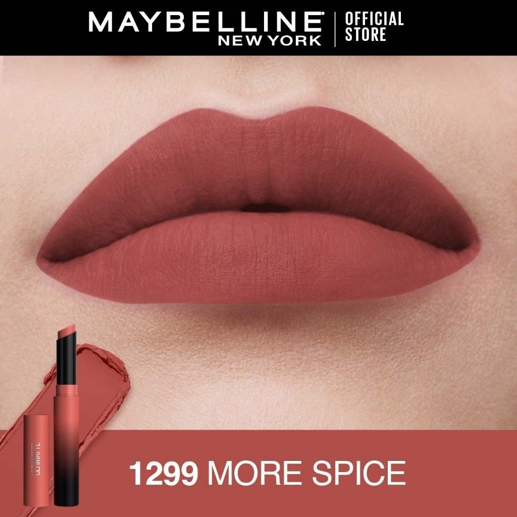MAYBELLINE COLOR SENSATIONAL ULTIMATTE LIPSTICK - 1299 MORE SPICE